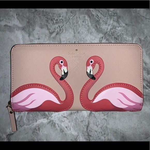 COPY - Kate Spade♠️Flamingo Zip-Around Continental Wallet - Picture 3 of 6